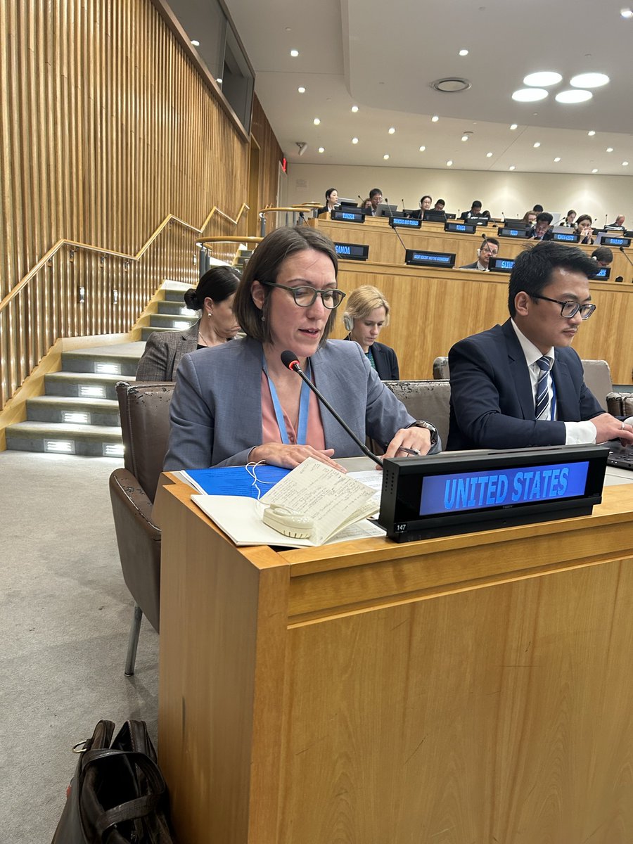 StateACN's tweet photo. The U.S. yesterday on Article VI at NPTRevCon, "The one message I want to leave everyone with here today is that the United States is ready to pursue negotiations in good faith." https://t.co/eOJpLD97Pg https://t.co/gPcl0ihSl7