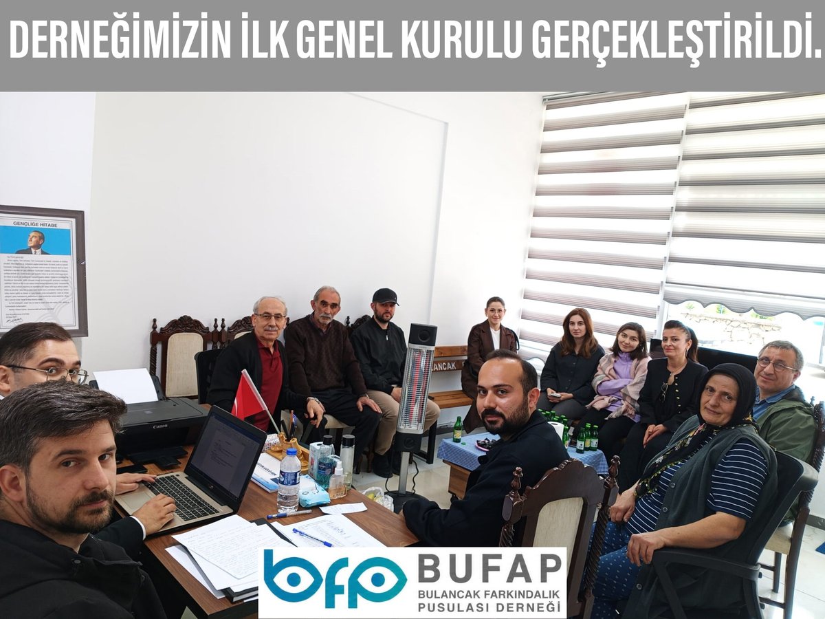 bufapdernegi's tweet photo. BUFAP Derneğimizin ilk genel kurulu gerçekleştirilmiştir. Derneğimizin adında değişiklik yapılarak Bulancak Farkındalık Platformu Derneğindeki platformu kelimesi İçişleri Bakanlığı'nın yazısı doğrultusunda değiştirilerek https://t.co/WvQkgq0L0A