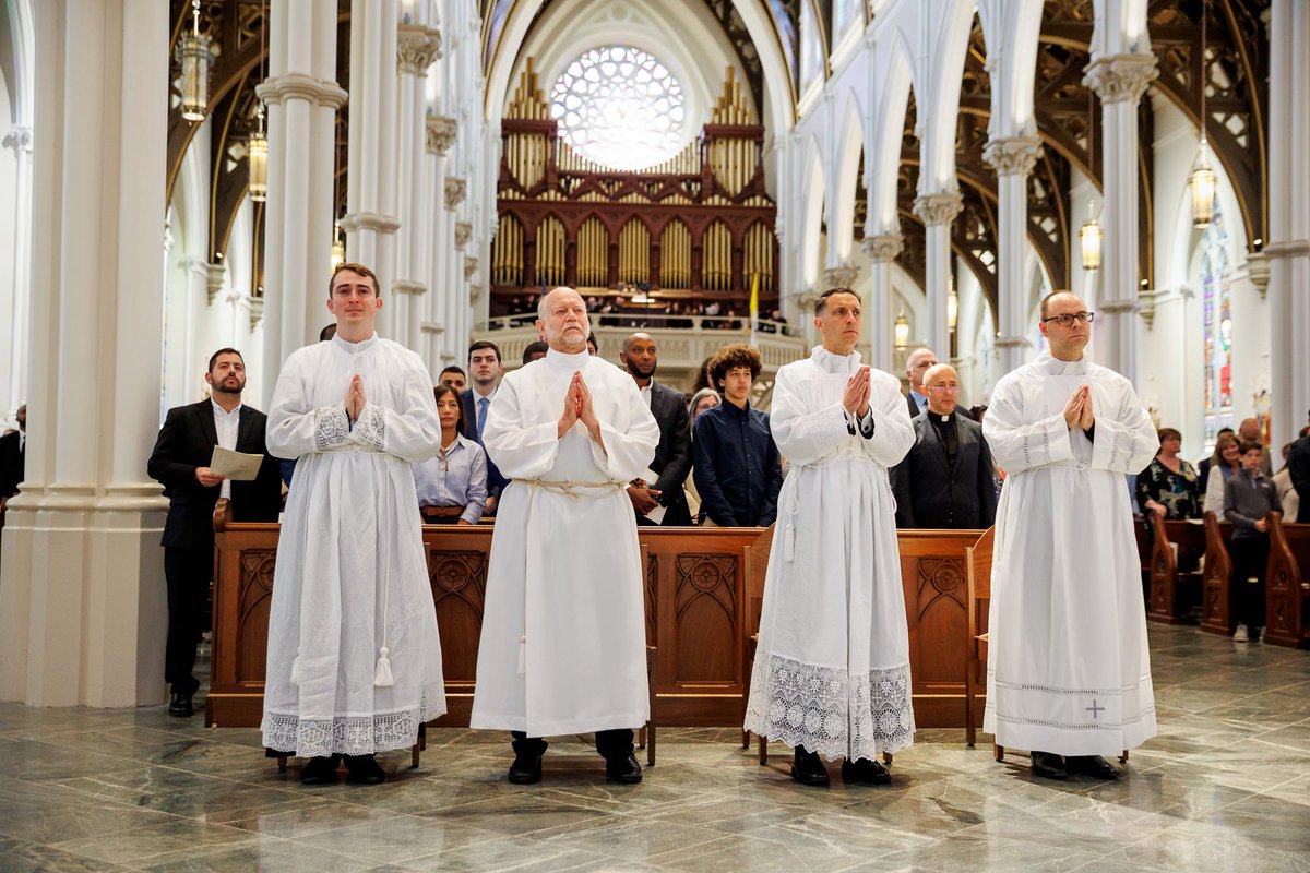 bostoncatholic's tweet photo. The Archdiocese was blessed to celebrate the ordination of four new transitional deacons at the Cathedral of the Holy Cross last weekend. Congratulations! 🙏
📸Gregory Tracy, The Boston Pilot
#BostonCatholic https://t.co/sroGOp2xgC