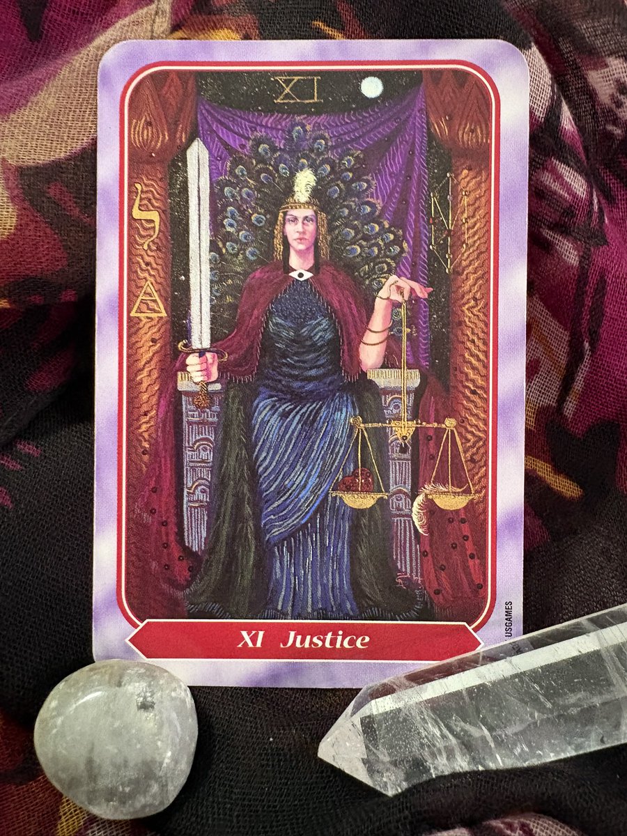 Day 7 of the #mysticstarchallenge May 2026 challenge by <a href="/the_mystic_star/">The_Mystic_Star</a>. How does acceptance hinder you? Justice.
💧
#mysticstartarot #mysticstar #tarotchallenge #divinationalchallenge
