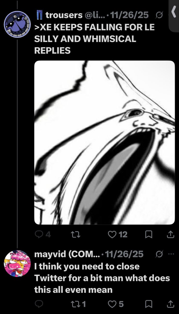 This genuinely has to be the most pathetic embarrassing loser shit I ever seen what was Trousers thinking genuinely 😭😭😭