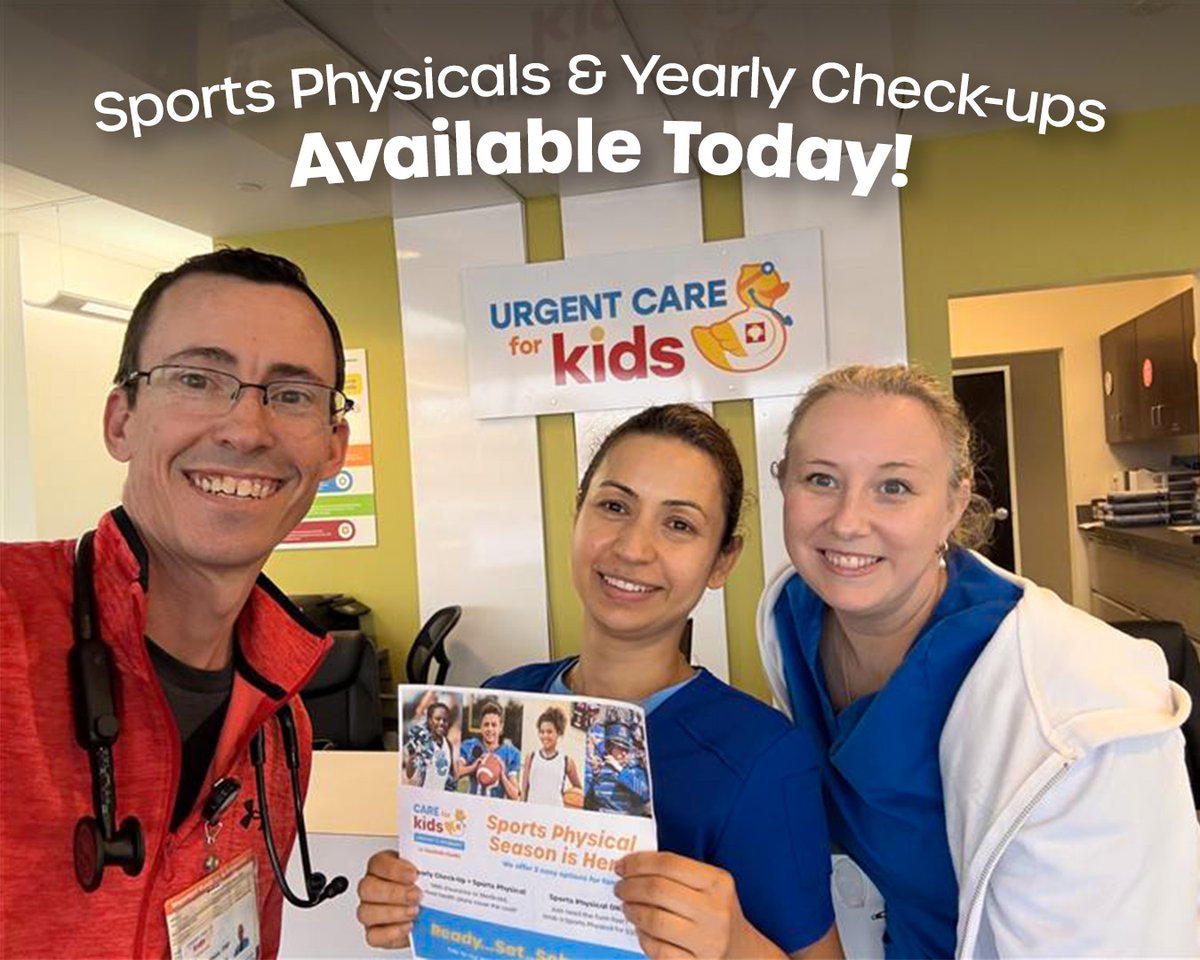 CareForKidsTX's tweet photo. Schedule your athlete's sports physical &amp; yearly check-up today! 🏈

Let's check these important health steps off your to-do list &amp; get your child back-to-school ready. Our team is here to help you &amp; your family succeed on &amp; off the field. 💛

🔗 Book at https://t.co/h63ImKgZhH https://t.co/yvh63KkYR1