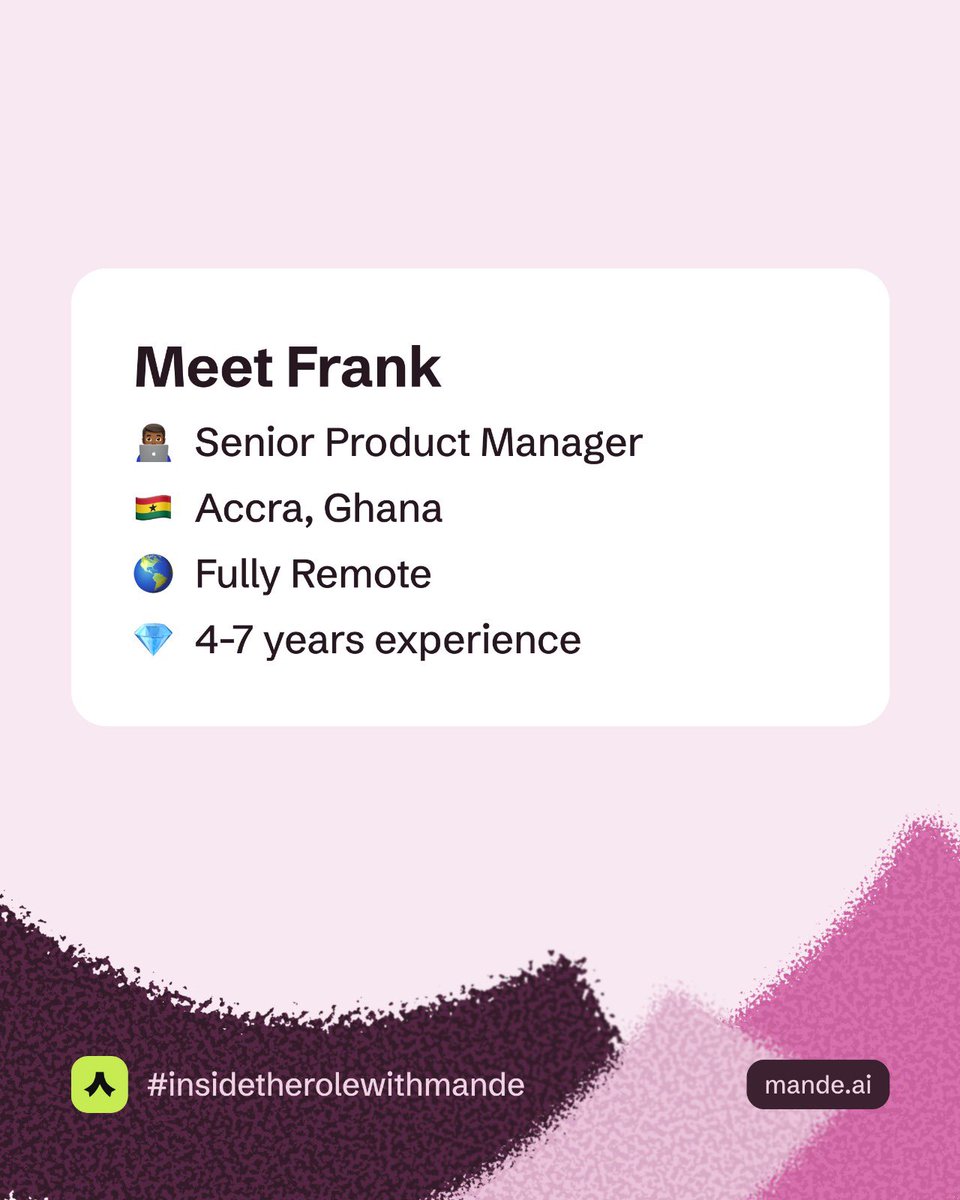 Ever wondered what a Product Manager’s job actually entails? Then this one’s for you!

#insidetherolewithmande #mandeai