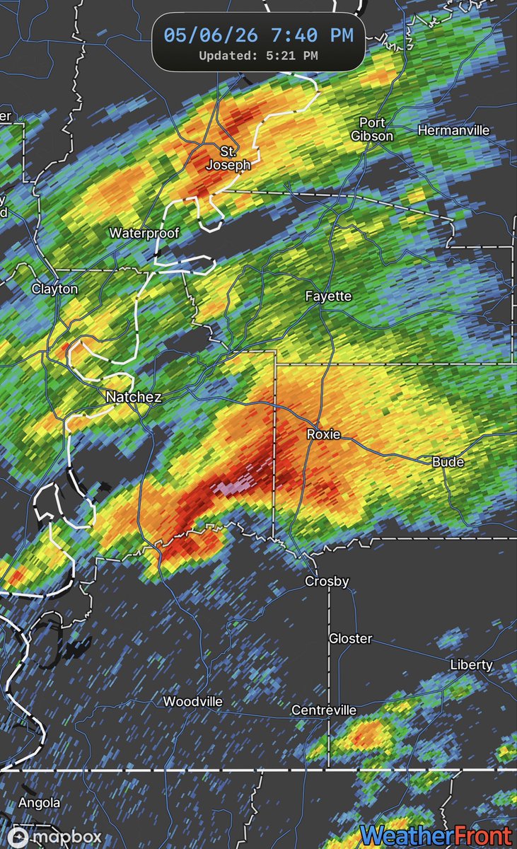 If you ever see this on Radar, there is almost certainly a large ...