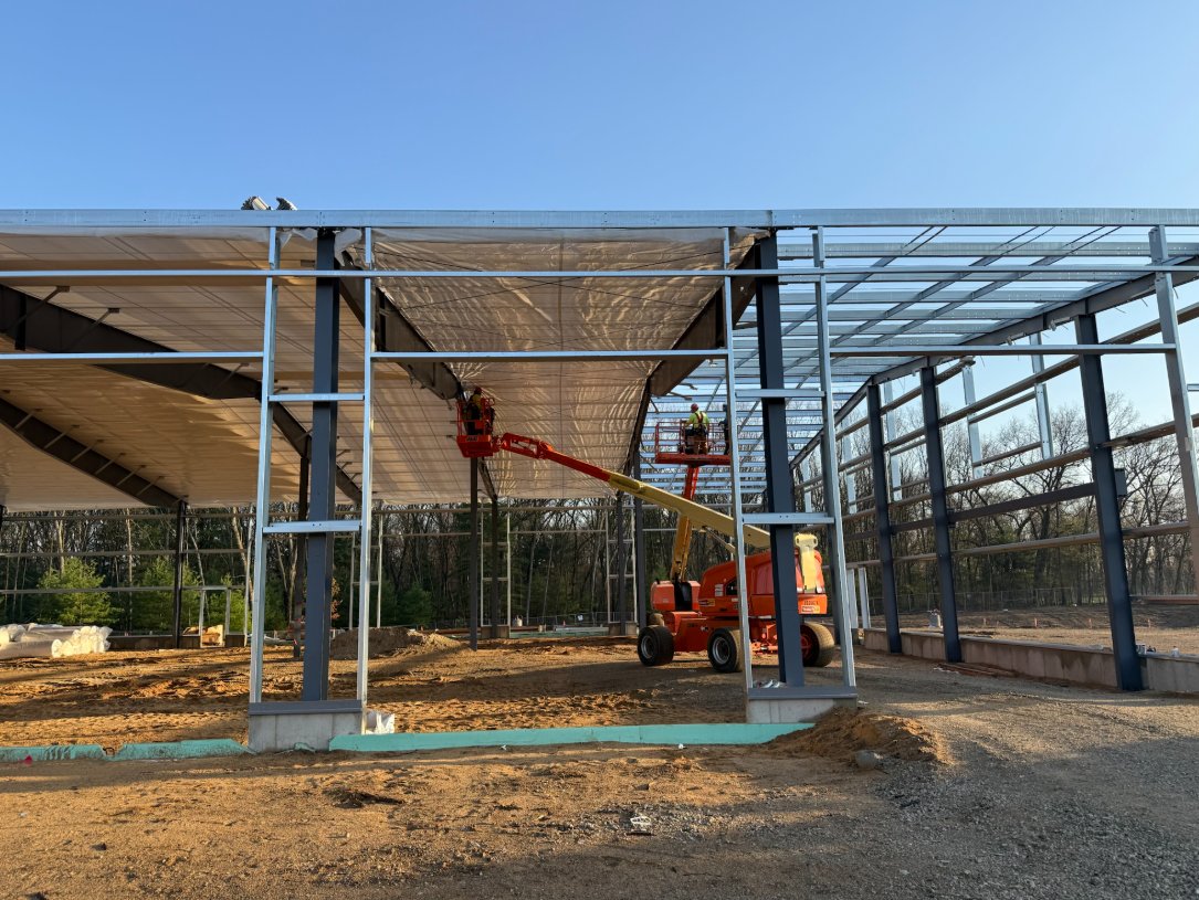 AVB_inc's tweet photo. Mattawan Consolidated School's new Maintenance and Transportation building is coming together before we know it! Once complete, it will feature 4 drive-through bus maintenance bays, shop and storage spaces, employee locker rooms, training areas, offices, and exterior bus parking. https://t.co/YKoNk9PRsQ