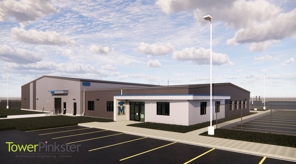 AVB_inc's tweet photo. Mattawan Consolidated School's new Maintenance and Transportation building is coming together before we know it! Once complete, it will feature 4 drive-through bus maintenance bays, shop and storage spaces, employee locker rooms, training areas, offices, and exterior bus parking. https://t.co/YKoNk9PRsQ