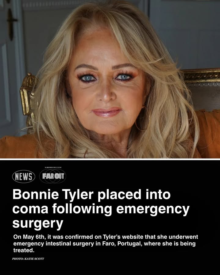 FarOutMag's tweet photo. 'Total Eclipse of the Heart' singer, Bonnie Tyler, has been placed in a coma following surgery https://t.co/jJWZg4ESBf