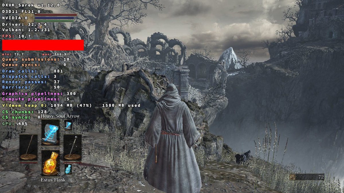 SildurFX's tweet photo. Managed to free up an extra 1GB of RAM on the Nintendo Switch (ARM64 Steam). 
This lets games like Shadow of Mordor boot and it runs great! Dark Souls 3 and Nier Replicant also boot now, but still max out RAM. https://t.co/3vjsgc7Piq