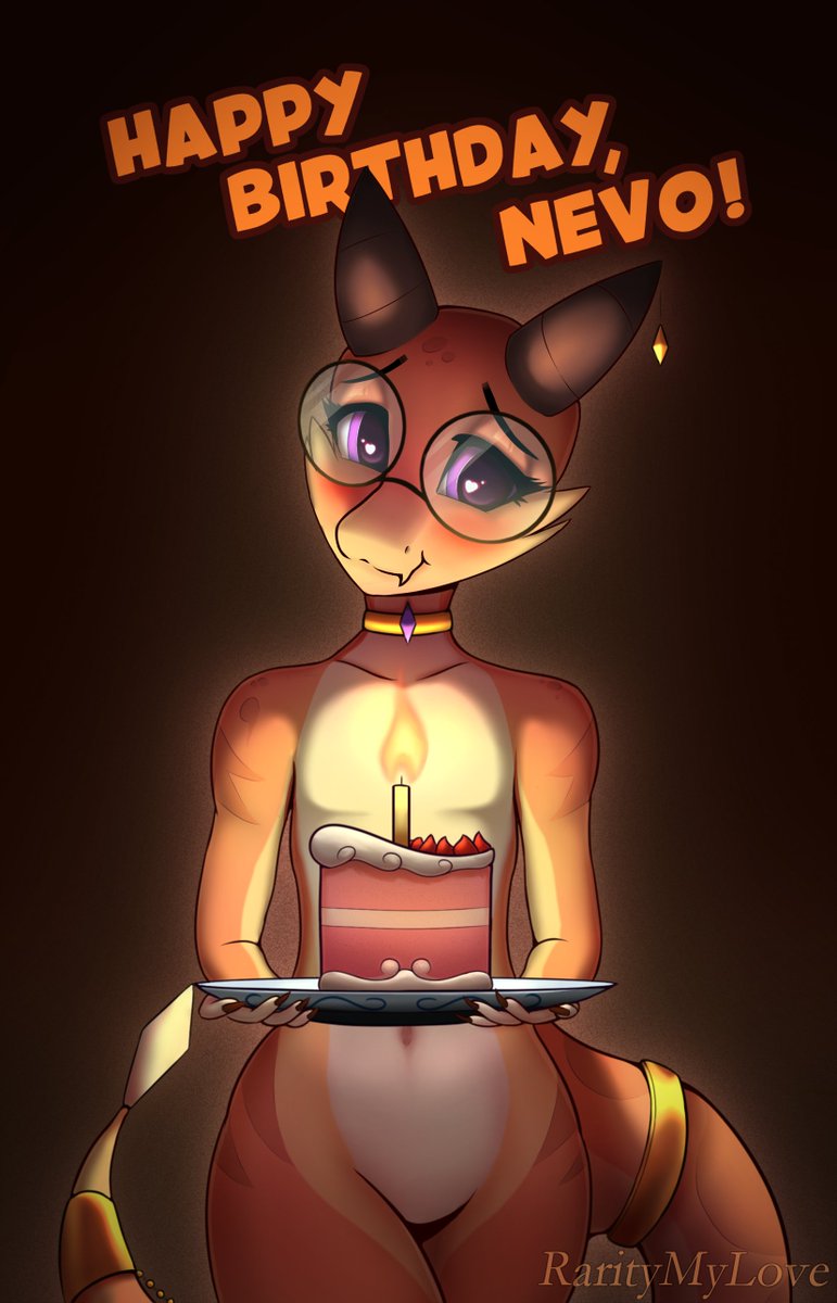 RarityMyLove's tweet photo. 𝐇𝐚𝐩𝐩𝐲 𝐛𝐢𝐫𝐭𝐡𝐝𝐚𝐲, 𝐍𝐞𝐯𝐨! (2026)
Gift for @NevoBaster, a good friend of mine and one of the reasons I started drawing instead dreaming about drawing.

The girl name is Amibo, she's a treasure!

#kobold #originalcharacter #birthdaygift #art #fanart #Amibo https://t.co/l0p8XVorq0