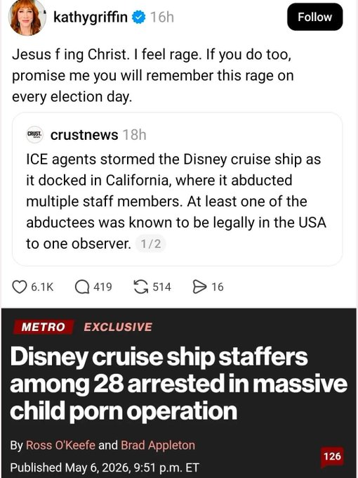 SaltyCracker9's tweet photo. Dumb bitch is upset pedos got busted. https://t.co/BPVWVY2vsd
