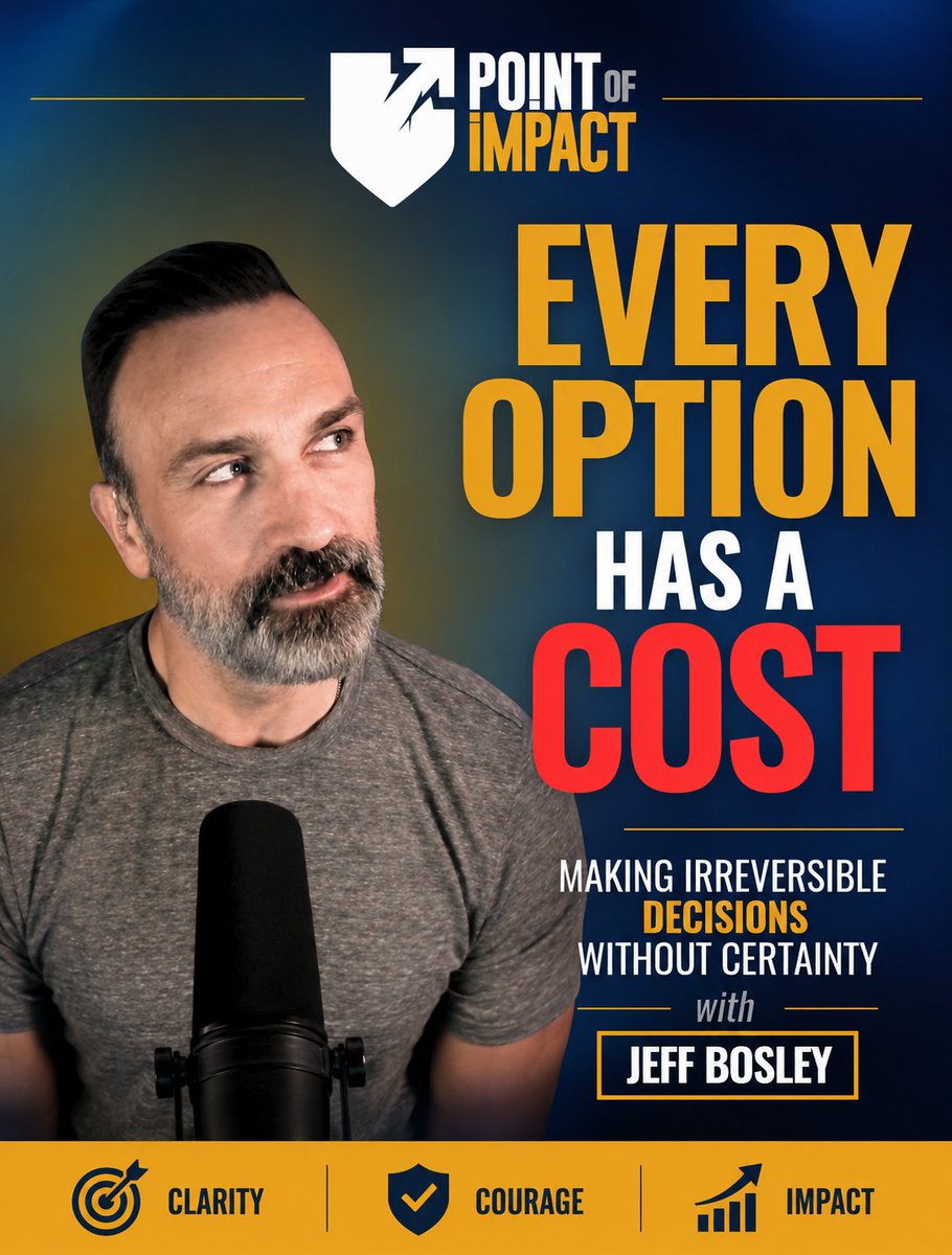 aclayhale's tweet photo. Some decisions don’t come with a right answer.
Just consequences.

Jeff Bosley opened up about facing aggressive prostate cancer, financial pressure, and making irreversible decisions when every path carries a cost.

Full episode below. 👇

#PointOfImpact #Resilience #Leadership https://t.co/WXi2f2I6kM