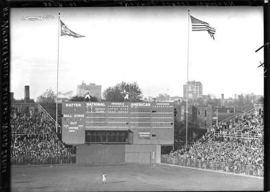 The last time the Cubs won 15 straight at Wrigley Field, 

The Ivy and scoreboard we know and love was not installed yet.