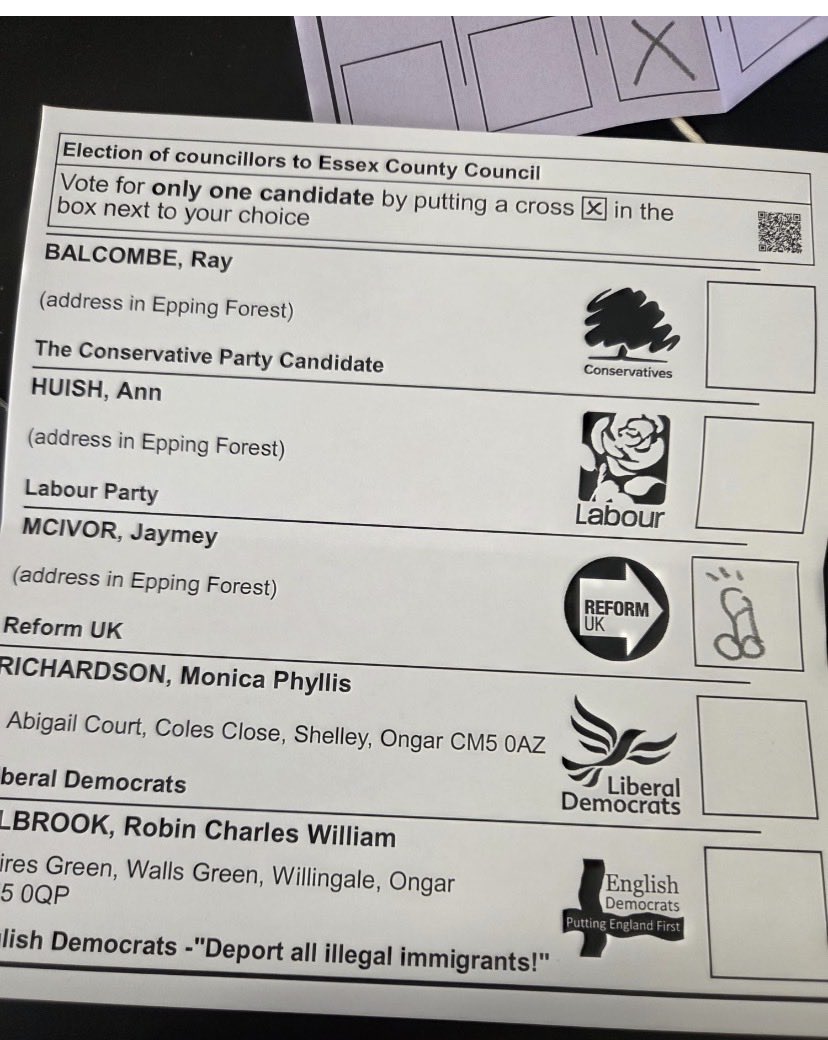 The Organiser in me is wondering if this counts as a valid vote or spoilt paper? 
#jameymcivor
#dickpic