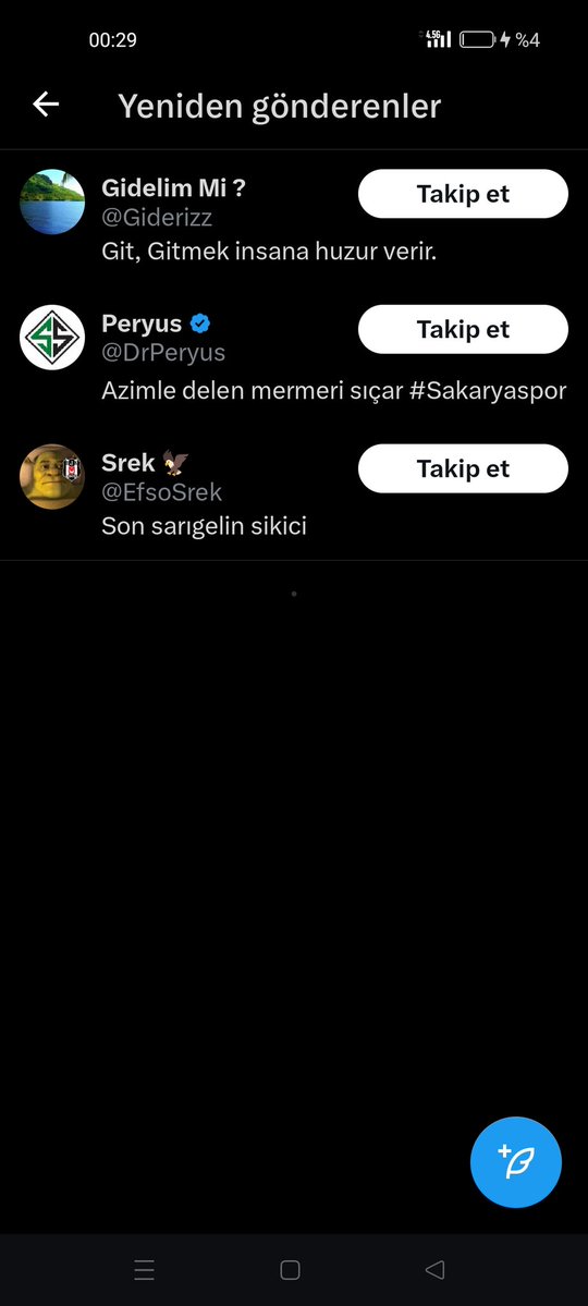 Elaman kendi yan hesaplarından yeniden paylaşım yapıp etkileşim kasmaya çalışıyot amk daha ezik çok  az şey gördüm