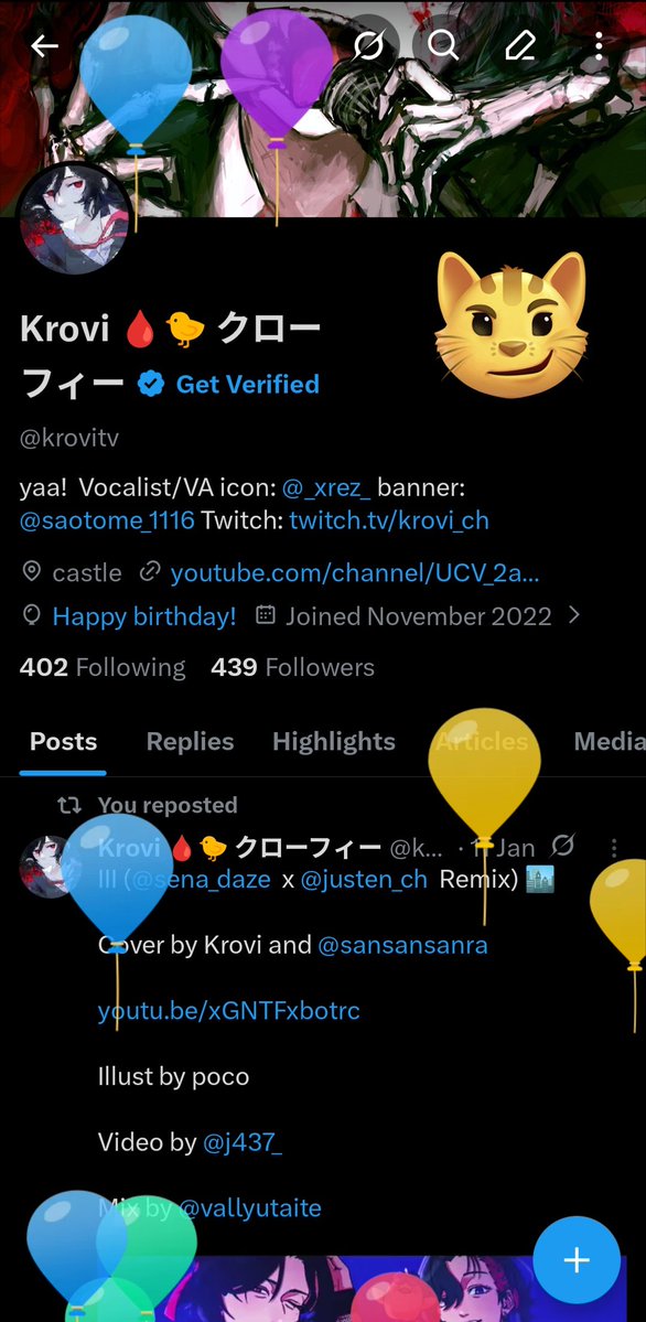 Krovi 🩸🐤 クローフィー tweet media