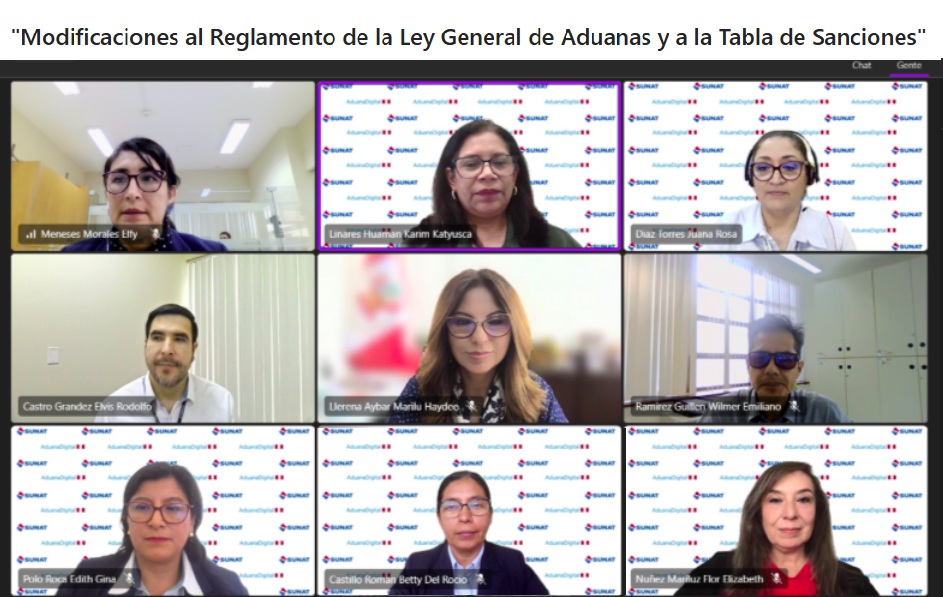 SUNATOficial's tweet photo. 🛃 La #Sunat realizó con éxito el webinar Modificaciones al Reglamento de la Ley General de Aduanas y a la Tabla de Sanciones.
El superintendente adjunto de Aduanas, Jorge Gallo, destacó las mejoras normativas implementadas con el MEF para promover el cumplimiento voluntario. https://t.co/Xuh2PMWeux