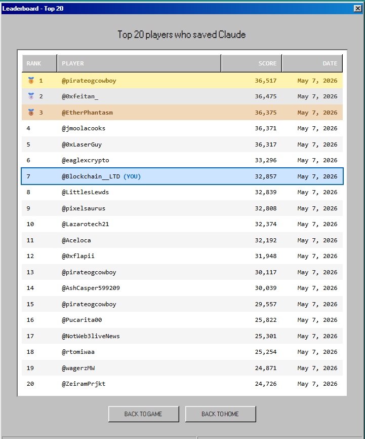 Blockchain__LTD's tweet photo. Playing around on @SrPeters new Website, funny idea props to the dev 😄

Lets see who gets Rank 1 in the end, gl guys https://t.co/gE433dkgSA