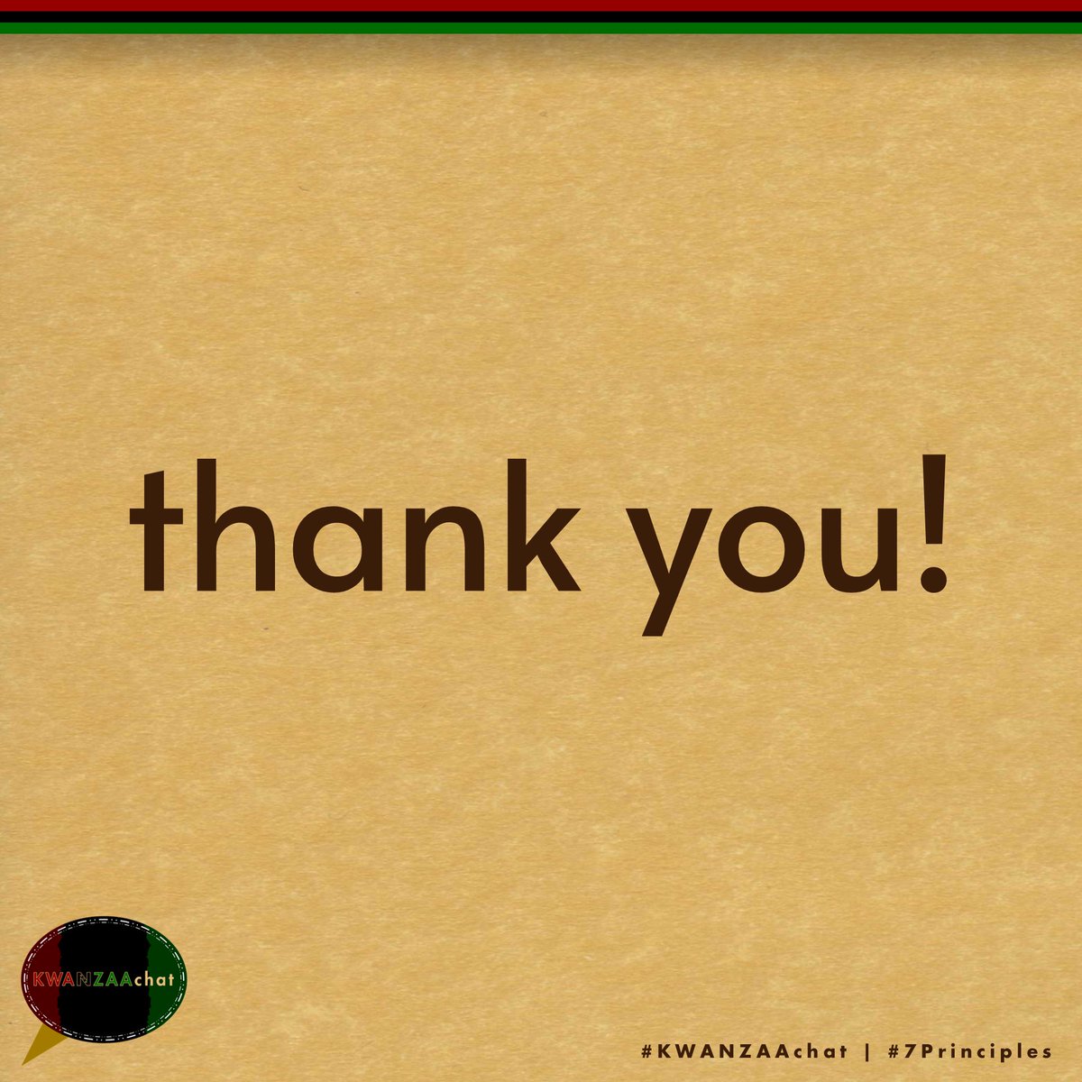 KwanzaaChat's tweet photo. 📣 That’s all the time we have for #KWANZAAchat tonight!

Join us next time for the sixth monthly KWANZAAchat of 2026 on June 7 @ 7pm ET! 

#Kwanzaa #7Principles #Kwanzaa365 #KWANZAAchat365 https://t.co/Q3L0VFQUvg