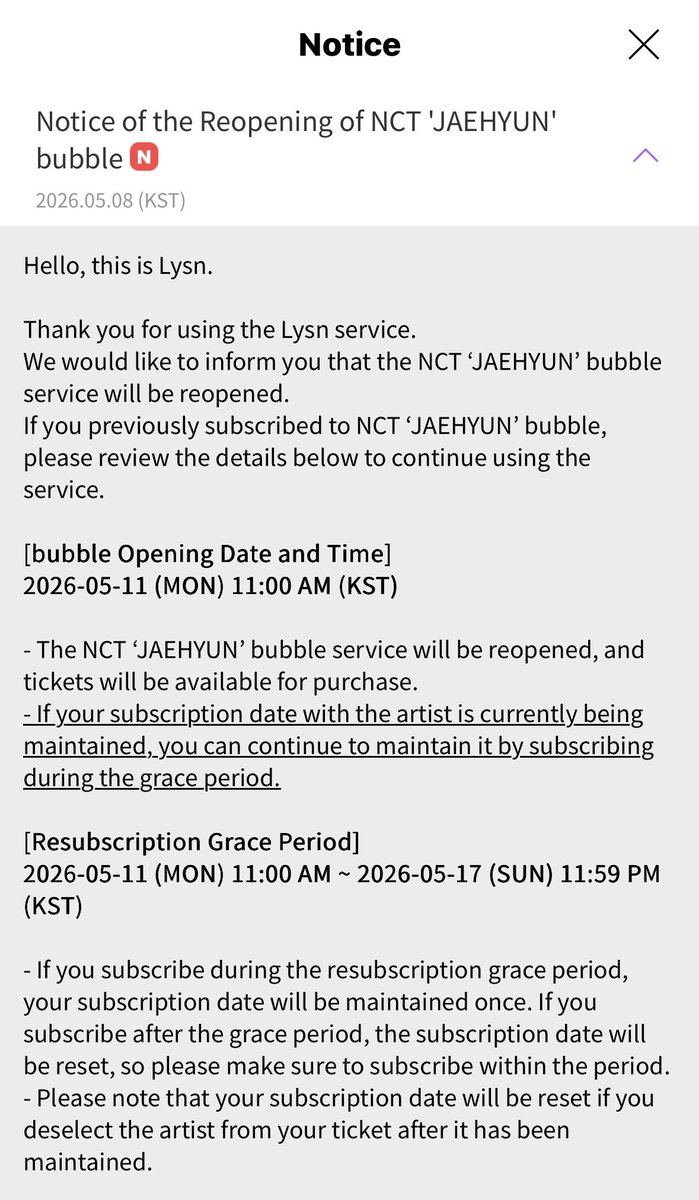unojaehyun's tweet photo. JAEHYUN bubble

2026.05.11
COMING SOON https://t.co/nb6pBPc1OY