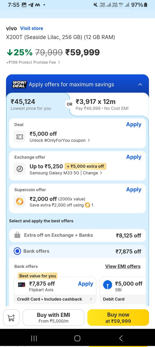 y_shouldi's tweet photo. @saaaanjjjuuu For me showing 45k without exchange https://t.co/HfAZ4eZSMy
