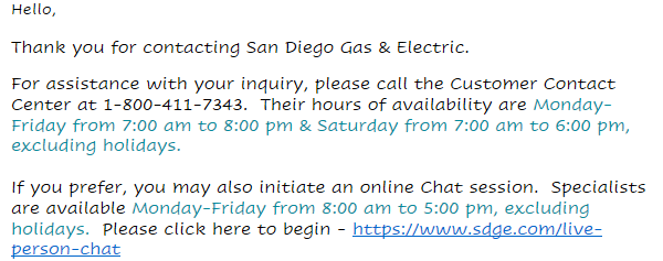 SDG&E tweet media