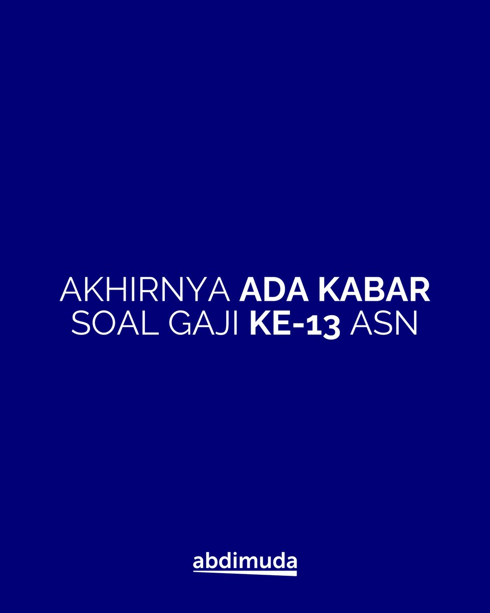 abdimuda_id's tweet photo. Pemerintah menyiapkan pencairan gaji ke-13 ASN pada Juni 2026 untuk PNS, PPPK, TNI, Polri, dan pensiunan. Kabar ini cukup melegakan setelah sebelumnya sempat muncul isu bahwa kebijakannya masih dalam tahap kajian. https://t.co/K4wRjLpDq2