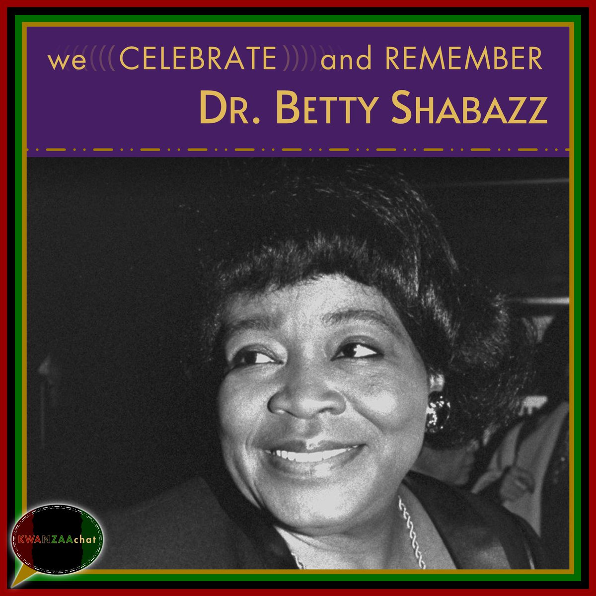 KwanzaaChat's tweet photo. 📌 This month, we celebrate and remember

#elHajjMalikelShabazz ( #MalcolmX ),

Dr. #BettyShabazz,

Dr. #MayaAngelou,

and #SaraTavares.

💜💜💜💜💜💜💜 
#RestinPower

#KWANZAAchat #7Principles https://t.co/GHeL7cdeNz