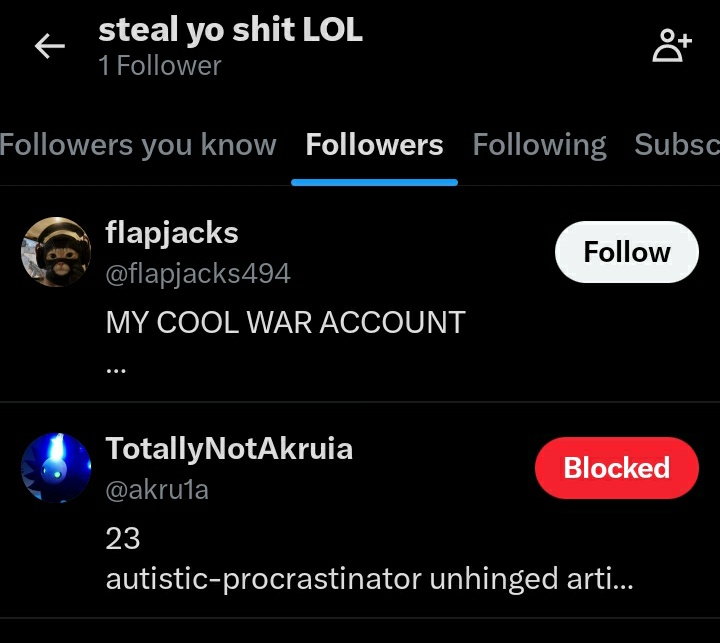 pokenbbyfiles's tweet photo. You're just gonna hide behind an alt and keep pretending you didn't just dox a victim of these guys for gathering information on them? Okay Akruia. https://t.co/VIEGIW0cJi