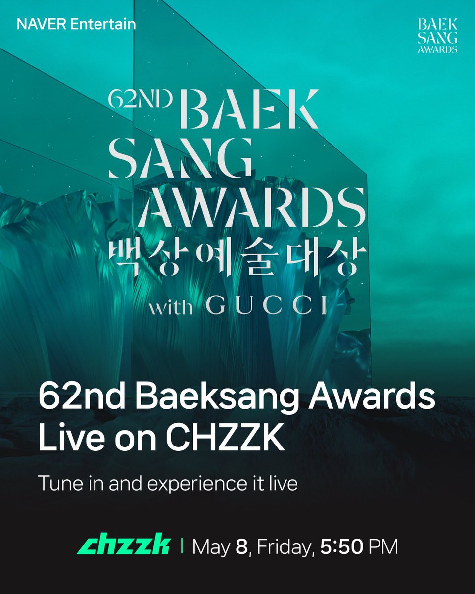 BAE SUZY at the 62nd Baeksang Arts Awards
Red Carpet: May 8, Friday, 5:50PM (KST)
Awards: May 8, Friday, 7:50PM (KST)
#수지 

📺 naver.me/5QsuTEYZ