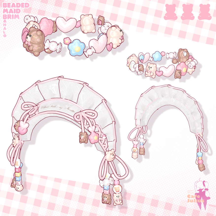 【宣伝🧸】
ビーズかざりのついたポップなメイドさんカチューシャを販売中です💞
ビーズでできたヘイロー付き!

「ビーズのメイドブリム&ヘイローセット🌼💞🧸」
https://t.co/Gsek5l3i2Y 