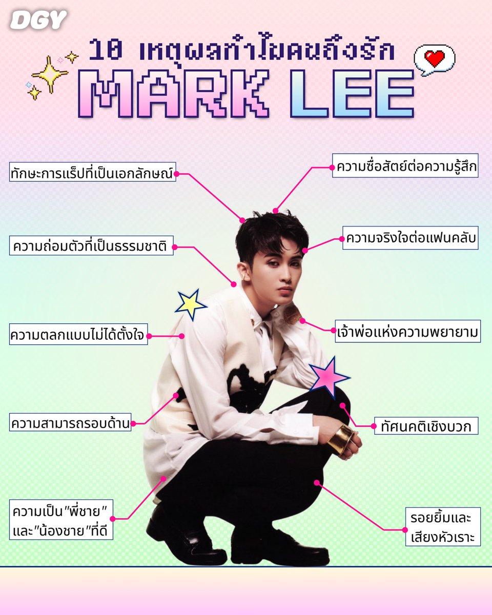 10 เหตุผลทำไมคนถึงรัก MARK LEE เพราะเขาไม่ได้เป็นแค่ศิลปินแต่เขาคือรอยยิ้มของใครหลายคน

#MARKLEE #NCT

#ดูกันยัง