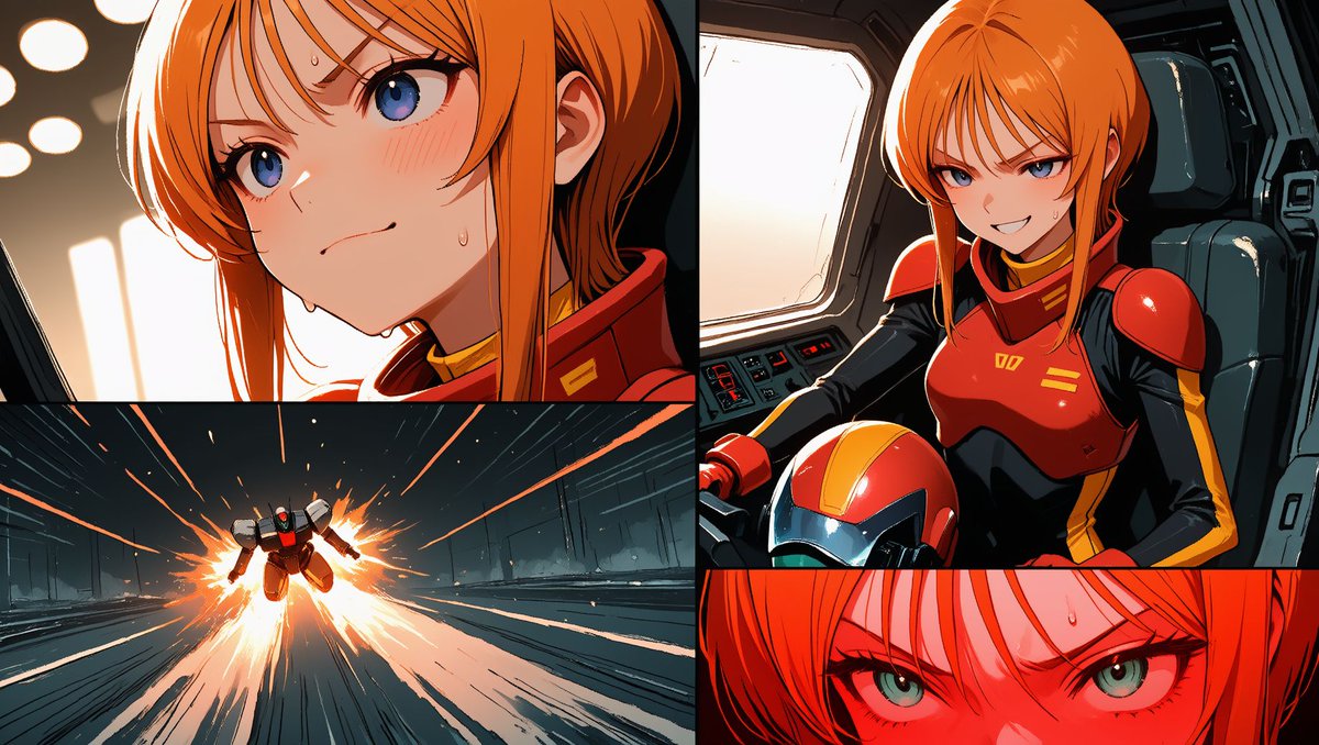 Four-Panel Gundam Pilot Sortie