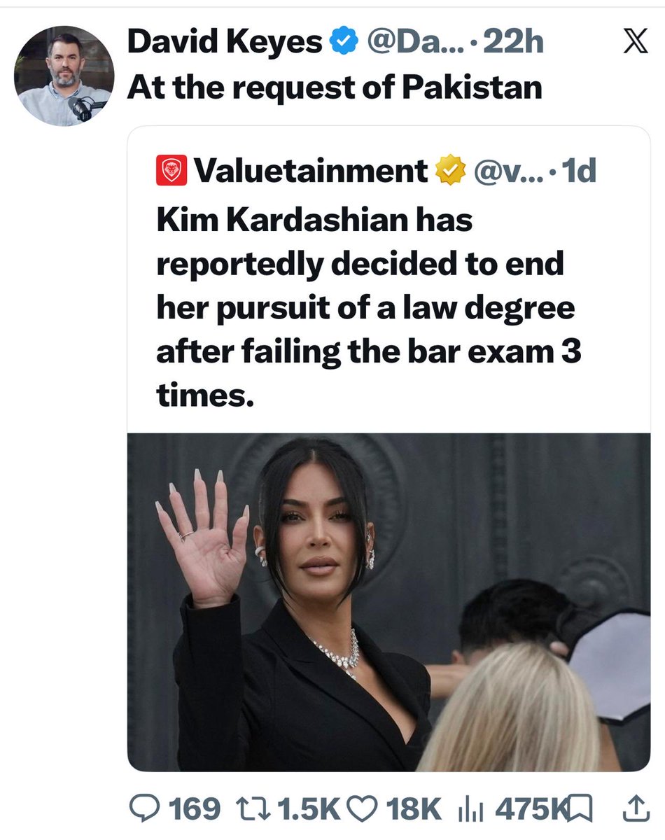 MoeedNj's tweet photo. شھباز شریف اور فیلڈ مارشل کی التجا پہ میں نے مزید امتحان نہ دینے کا فیصلہ کیا ہے! https://t.co/YfeI9pxQyG