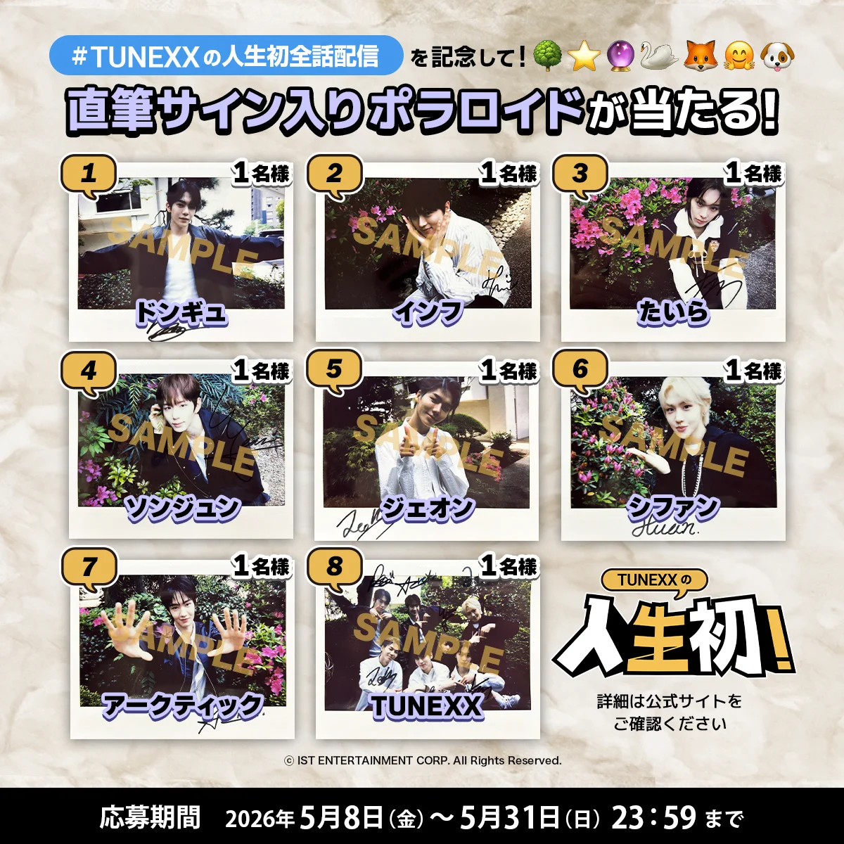 TUNEXX サイン入り ポラロイド シファン 公式】Music K on X: 