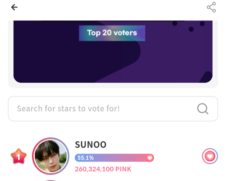 1 hr and 28 mins. for GIFTIFAN

VOTE FOR SUNOO!