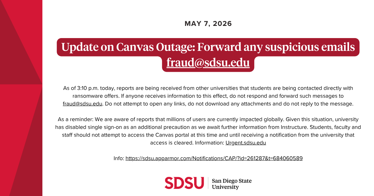 San Diego State University tweet media