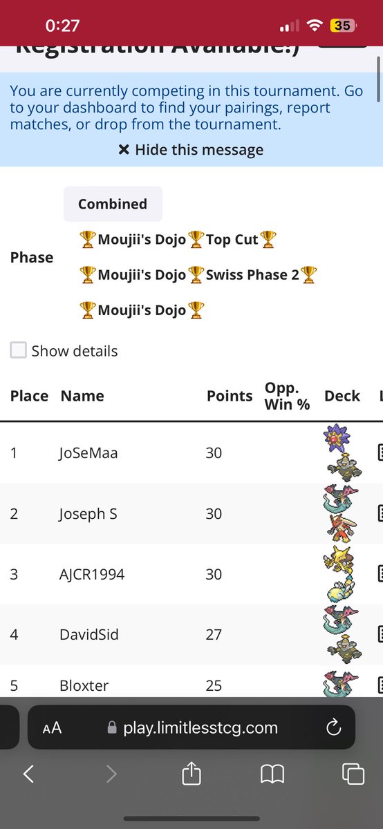 JoSeMaaxD's tweet photo. Sintiéndolo mucho mañana trabajo a las 5:30 de la mañana tengo que dejar de jugar el torneo estando en top 4 con un 10-2

Buenas sensaciones 

Gracias a todos @javirgomez @BakugxD @akitacdb @Martacastroo_03 @damian982 @BattleGamersBar https://t.co/poEkcR9WTY