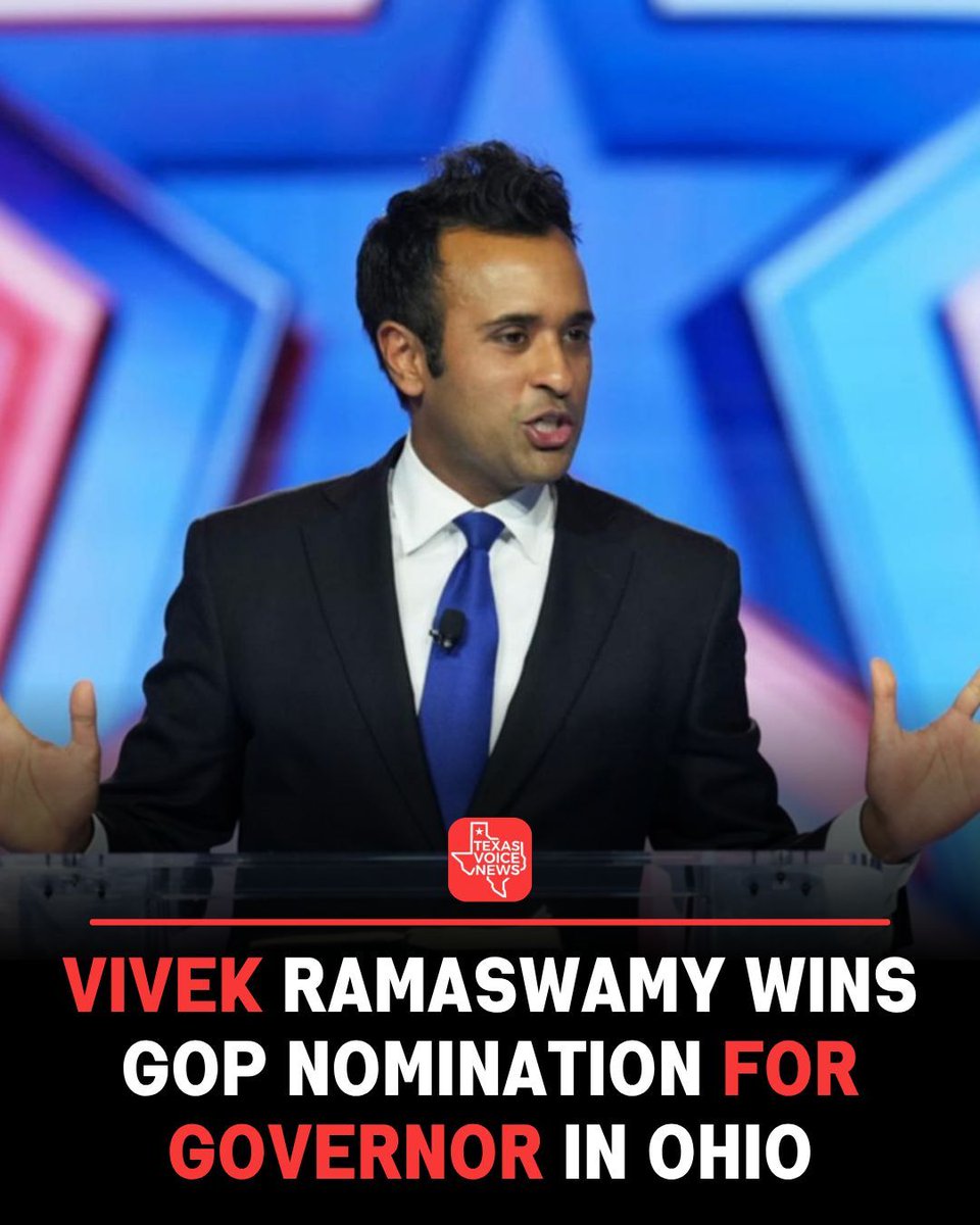 fulbtc's tweet photo. Entrepreneur and political figure Vivek Ramaswamy has secured the Republican nomination for Ohio governor after a closely watched primary race. His campaign focused on economic growth, education reform, and conservative policies, positioning him as a major figure in the state’s upcoming gubernatorial election.

#VivekRamaswamy #Ohio #GOP #Election2026 #Politics