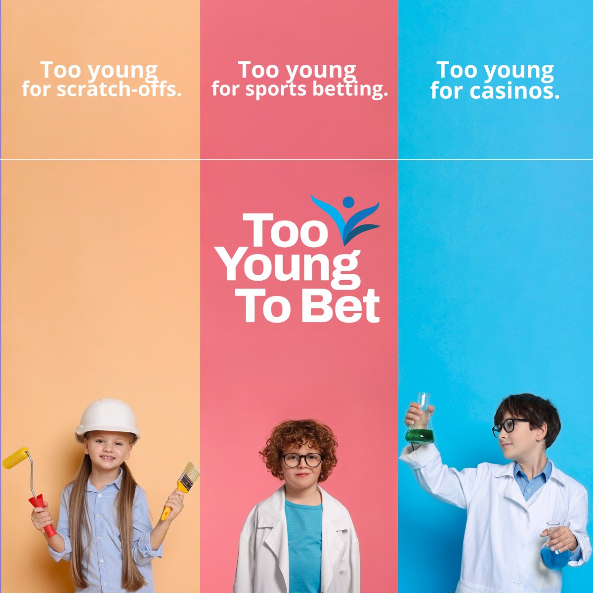 NWCSBWellness's tweet photo. Parlays, roulette, and lottery games all have one thing in common: they’re not for kids. If they’re under the legal gambling age, they’re #TooYoungToBet. https://t.co/T0b4VDXteR