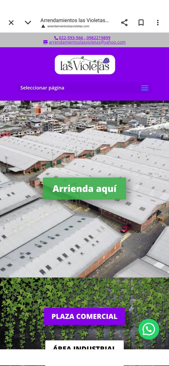 Arrendamientos las VIOLETAS, empresa ubicada al norte de QUITO, pertenece a los mismos accionistas de #TEJIDOSPINTEX (excepto un par): FAMILIA PINTO MANCHENO. si existiera honestidad, voluntad de pago y DECENCIA, hay maneras de arreglar el tema de deudas con acreedores de Pintex!
