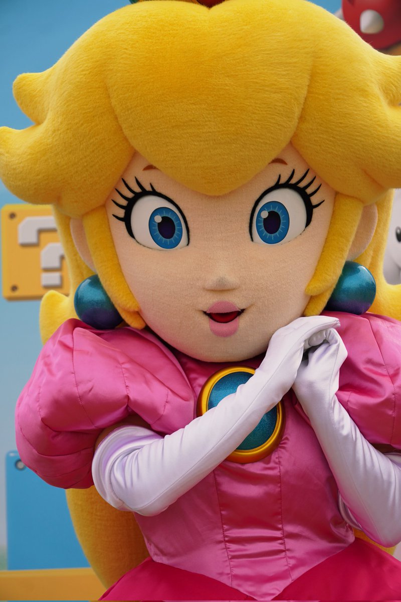 ﾏﾘｵさんとﾋﾟｰﾁ姫👸 圧が強めかもw どちらが主役🤔www #スーパーマリオ