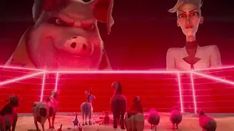 3xchair's tweet photo. Orwell's values, as expressed in the #AnimalFarm catastrophe, have been conquered.@AngelStudio lost track of its "values" to @Pixar Fact is: "Babe: Pig in the City" makes greater points. #Readingright https://t.co/VGiRjoROaW