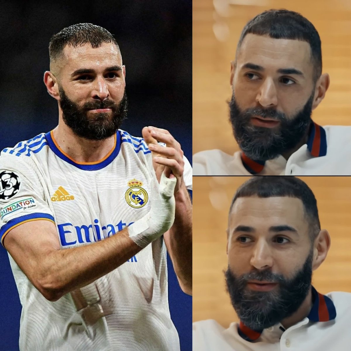 KARIM BENZEMA: "Cuando lo gané todo con el club, supe que era momento de decir ‘hasta aquí’. No me fui a París ni al City, porque jamás habría podido enfrentarme al Real Madrid."

"Creo que en Madrid lo viví todo. Llegué siendo un niño lleno de ilusiones, y me fui como un hombre