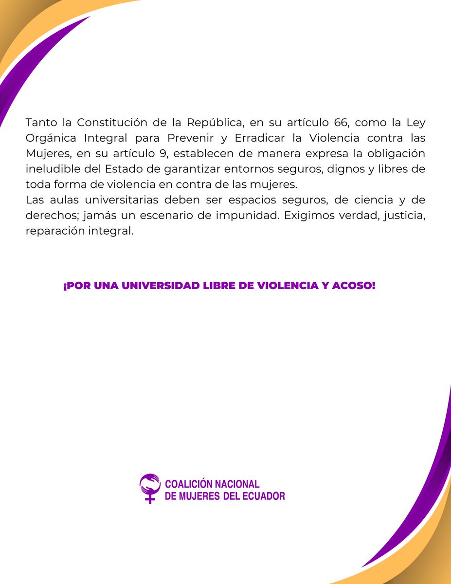 Coalición Nacional de Mujeres del Ecuador tweet media