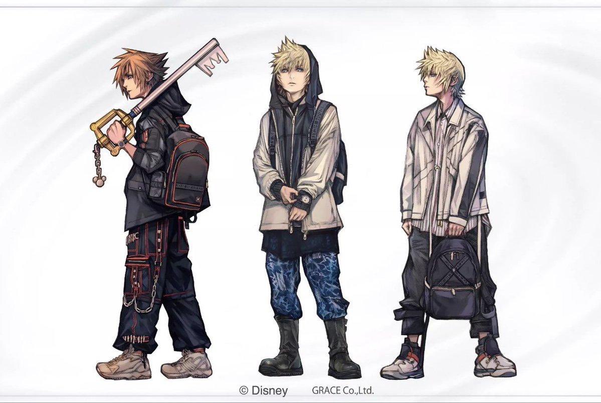 I love this art cause the real life equivalent of Sora holding his keyblade for the fashion is holding a nuke in your hand for a fit pic