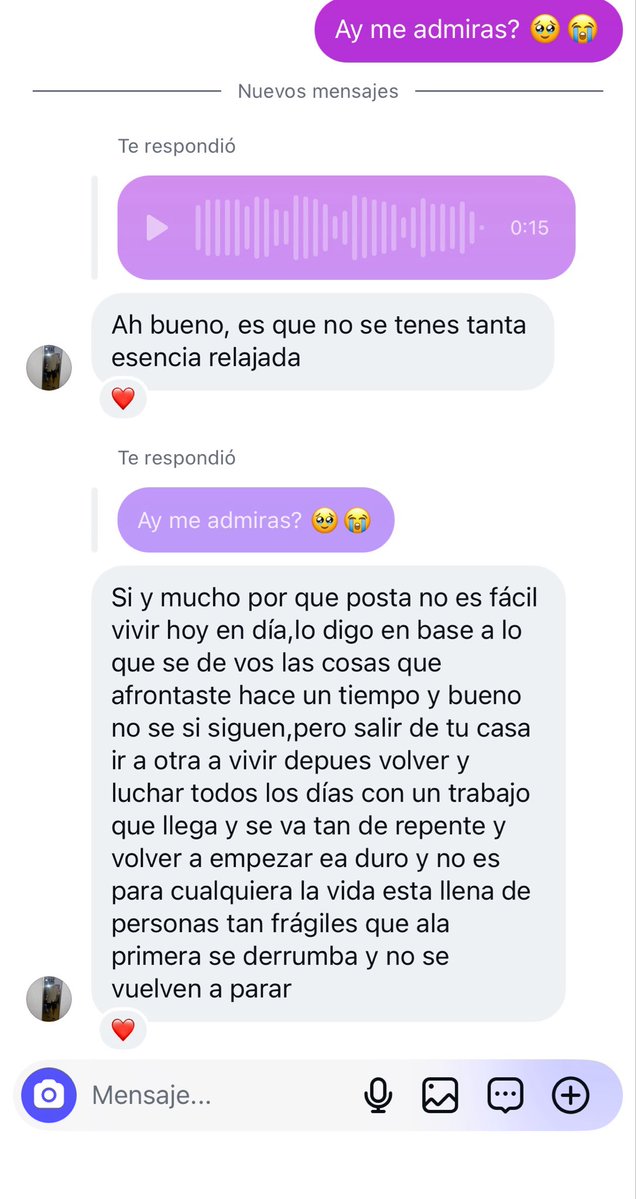 Personas como Jeremías me llenan el espacio vacío del corazón, me hacen querer seguir a pesar de todo lo malo ❤️‍🩹