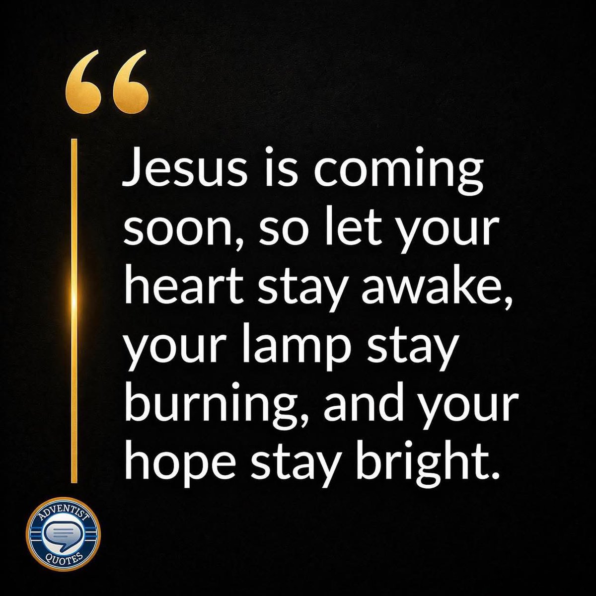 Chris_LowCodesX's tweet photo. Amen 🙏 
#AdventistQuotes #Hope #Jesus https://t.co/3Yf5udkNnu