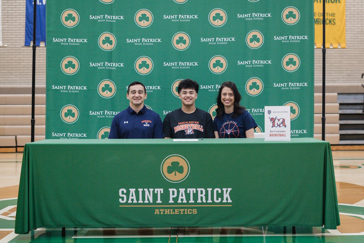 SaintPatrickHS's tweet photo. Yesterday morning, we proudly welcomed the families, friends, coaches, and teammates of our student-athletes to St. Pat’s as we celebrated another special Signing Day and recognized these Shamrocks for continuing their academic and athletic careers at the collegiate level. ✍️ 

Congratulations to:

🏈 Anthony Catron ’26 | Football | University of Wisconsin–Whitewater — Division III
🏈 Matthew Downes ’26 | Football | Carthage College — Division III
🏈 Nick Ergish ’26 | Football | Carthage College — Division III

⚾️ Joseph Diaz ’26 | Baseball | Kennedy-King College — NJCAA
⚾️ Jalen Gonzalez ’26 | Baseball | College of DuPage — NJCAA
⚾️ Thomas Tomaszek ’26 | Baseball | College of DuPage — NJCAA

🏀 Joseph Costanzo ’26 | Basketball | Macalester College — Division III
🏀 RJ McPartlin ’26 | Basketball | Wayne State College — Division II
🏀 Maurice Neeley ’26 | Basketball | Illinois College — Division III

⚽️ Michael Zegarski ’26 | Soccer | Universidad Católica De Murcia (Spain)

🏊 Robert Tyszuk ’26 | Swimming | Valparaiso University — Division I

We’re incredibly proud of these Shamrocks for their dedication, perseverance, and commitment throughout their time at St. Pat’s. Your Shamrock family can’t wait to see all that’s ahead at the next level. ☘️

To read more or for more photos, visit https://t.co/IwOEykrKjj #SigningDay