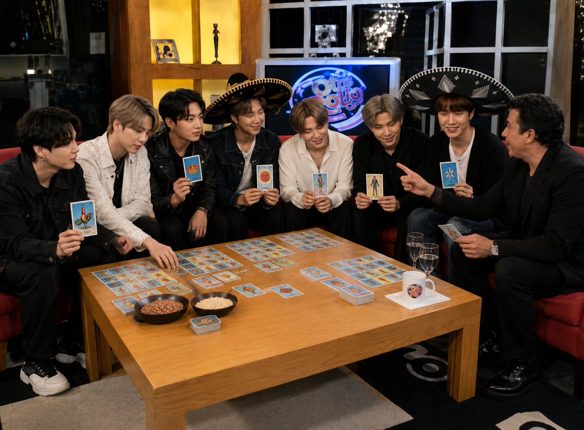 angelo_poliss's tweet photo. Se filtran imágenes del programa especial de otro rollo con Adal Ramones entrevistando a los integrantes de BTS en su visita a México. 

Esto si todavía existiera el programa de otro rollo y si televisa no le tuviera miedo al écsito https://t.co/7XCHEVxXQJ