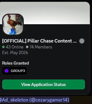 Ad_skeleton's tweet photo. IM A OFFICAL CONTENT CREATOR FOR PC2 NOW :DDDDDDDDD #pillarchase2 https://t.co/koTlUOhIFN
